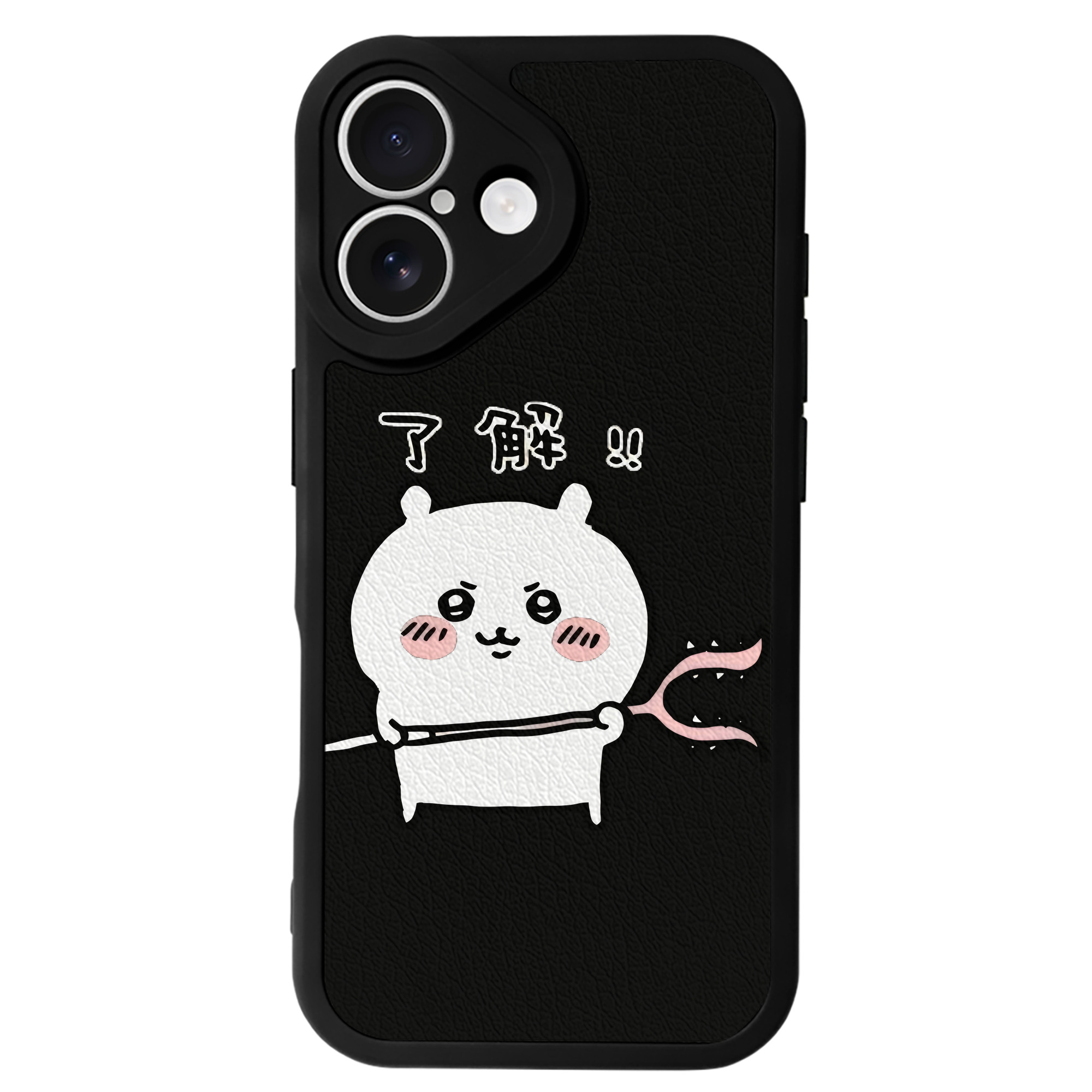 （画像用） ちいかわ ちいかわ Chii-kawa chiikawa 【iPhone 16シリーズ対応】シリコンスマホケース（レザー調） 材質：シリコン